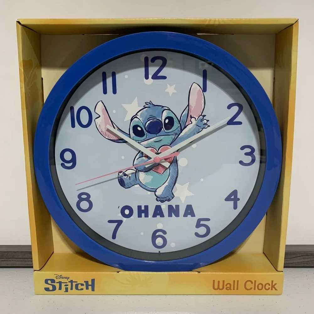 Disney Stitch Analog Wall Clock-New in Box